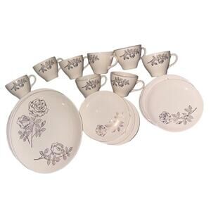 Rosenthal China Classic Rose  - 8 Four piece Sets [32 Pieces Total]